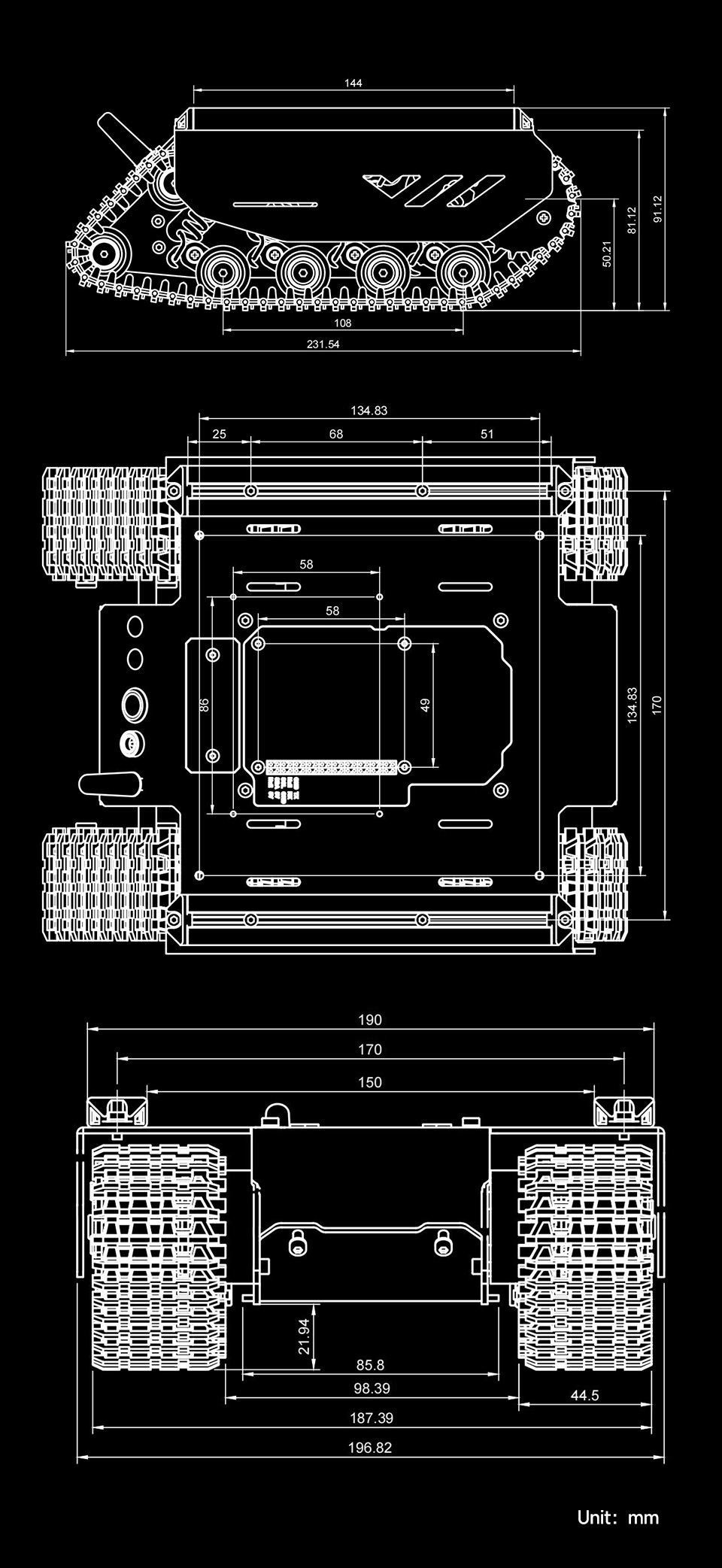 Bunker Micro dimensions